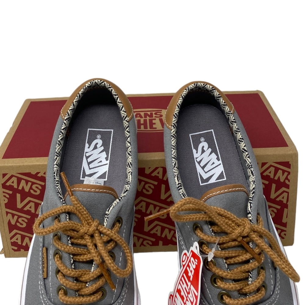 VANS Era 59 Low Top Shoes Men's Casual Sneakers Canvas Gray Chevron VN0A34589MC - Picture 6 of 10